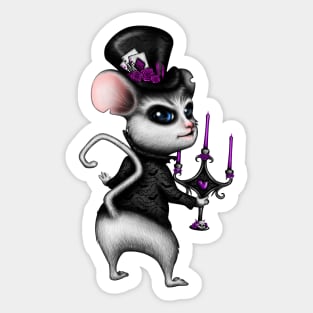 Mad Hatter with Candlestick Violet Version Sticker